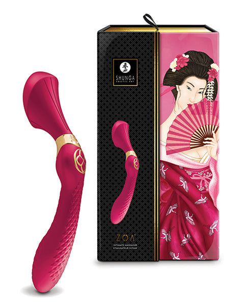 Shunga Zoa Intimate Massager, Raspberry