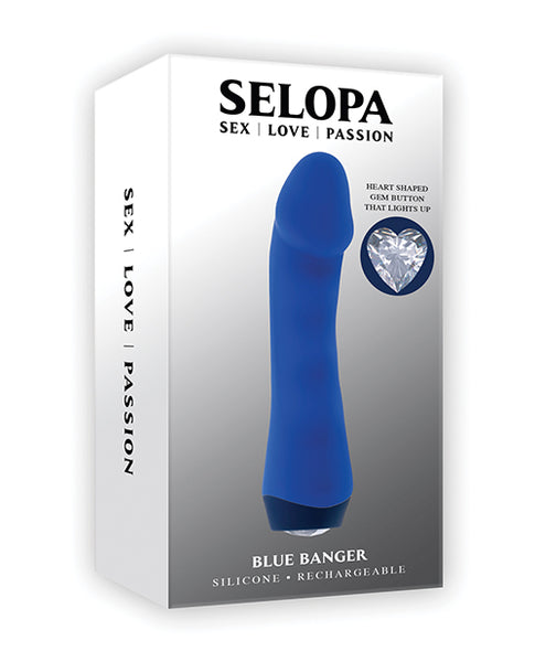 Selopa Blue Banger Petite Vibrator, Blue