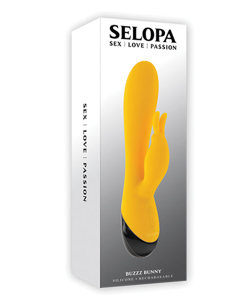 Selopa Buzzz Bunny Rabbit Vibrator, Yellow/Black