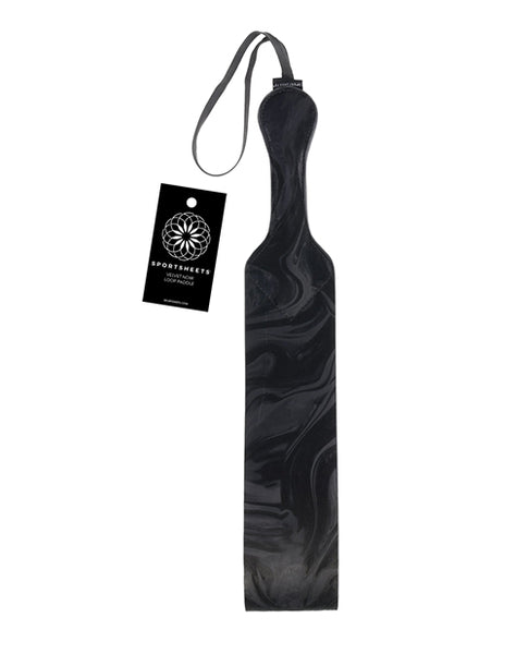 Sportsheets Velvet Noir Loop Paddle, Black