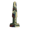A Play 4’’ Groovy Silicone Anal Plug - Camouflage - Anal Products