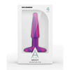 A Play 4’’ Groovy Silicone Anal Plug - Multicolor/Pink - Anal Products