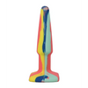 A Play 4’’ Groovy Silicone Anal Plug - Multicolor/Yellow - Anal Products