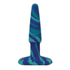 A Play 4’’ Groovy Silicone Anal Plug - Ocean - Anal Products