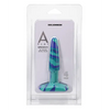 A Play 4’’ Groovy Silicone Anal Plug - Ocean - Anal Products