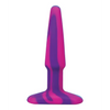 A Play 5’’ Groovy Silicone Anal Plug - Multicolor/Yellow - Anal Products