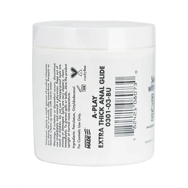 A Play Extra Thick Anal Glide w/Cushioning Oil based Formula - 4.5 oz - Lubricants