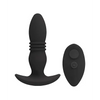A Play Rise Rechargeable Silicone Anal Plug w/Remote - Black - Anal Products