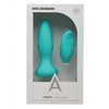 A Play Thrust Adventurous Rechargeable Silicone Anal Plug w/Remote - Teal - Anal Products