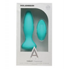 A Play Thrust Experienced Rechargeable Silicone Anal Plug w/Remote - Teal - Anal Products