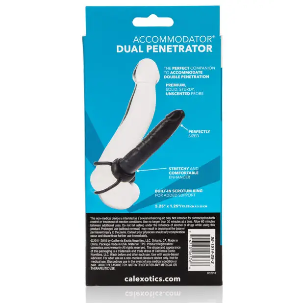 Accommodator Dual Penetrator - Black - Dongs & Dildos