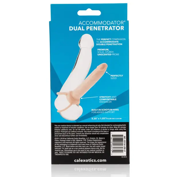 Accommodator Dual Penetrator - Ivory - Dongs & Dildos