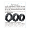 Adam & Eve Adam’s 3 pc Penis Ring Set - Black - Penis Enhancement