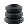 Adam & Eve Adam’s 3 pc Penis Ring Set - Black - Penis Enhancement
