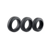 Adam & Eve Adam’s 3 pc Penis Ring Set - Black - Penis Enhancement