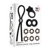 Adam & Eve Adam’s Deluxe Penis Ring Sampler - Black/Smoke - Penis Enhancement