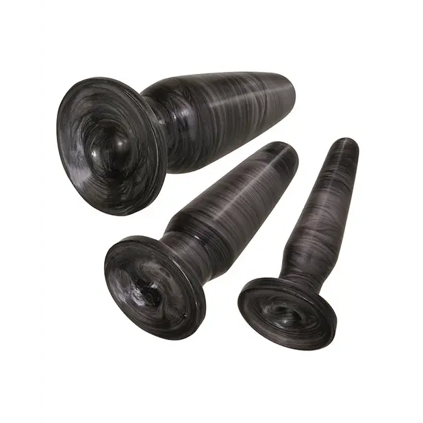 Adam & Eve Anal Rockets Trainer Set - Grey - Anal Products