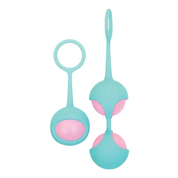 Adam & Eve Eve’s Kegel Training Set - Pink/Teal - Sexual Enhancers