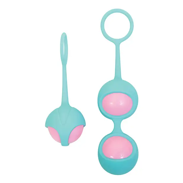 Adam & Eve Eve’s Kegel Training Set - Pink/Teal - Sexual Enhancers