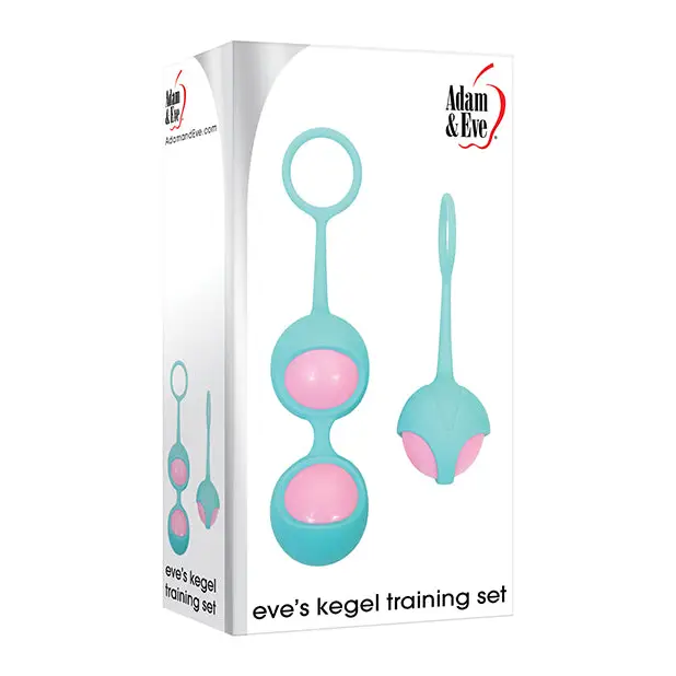Adam & Eve Eve’s Kegel Training Set - Pink/Teal - Sexual Enhancers