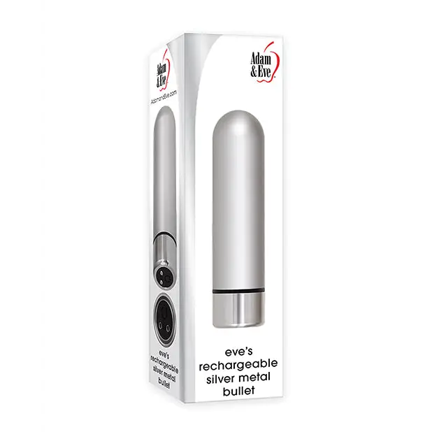 Adam & Eve Eve’s Rechargeable Silver Metal Bullet - Stimulators