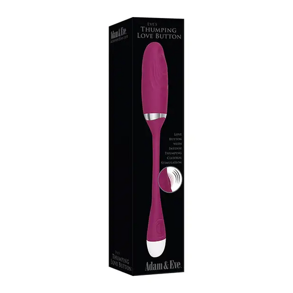 Adam & Eve Eve’s Thumping Love Button - Burgundy - Stimulators