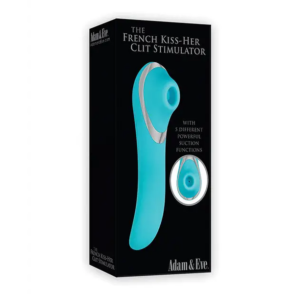 Adam & Eve French Kiss Her Clit Stimulator - Teal - Stimulators