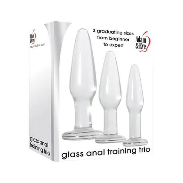 Adam & Eve Glass Anal Training Trio - Anal Products