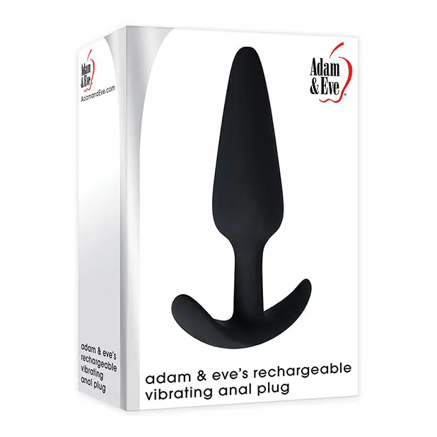Adam & Eve’s Rechargeable Vibrating Anal Plug - Black - Anal Products