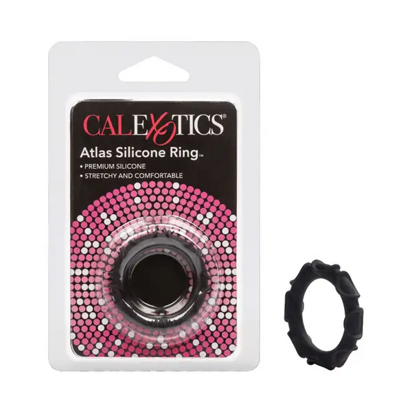 Adonis Atlas Silicone Ring - Black - Penis Enhancement