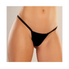 Adore Between the Cheats Wetlook Panty Black O/S - Lingerie - Packaged