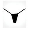 Adore Between the Cheats Wetlook Panty Black O/S - Lingerie - Packaged