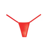 Adore Between the Cheats Wetlook Panty Red O/S - Lingerie - Packaged