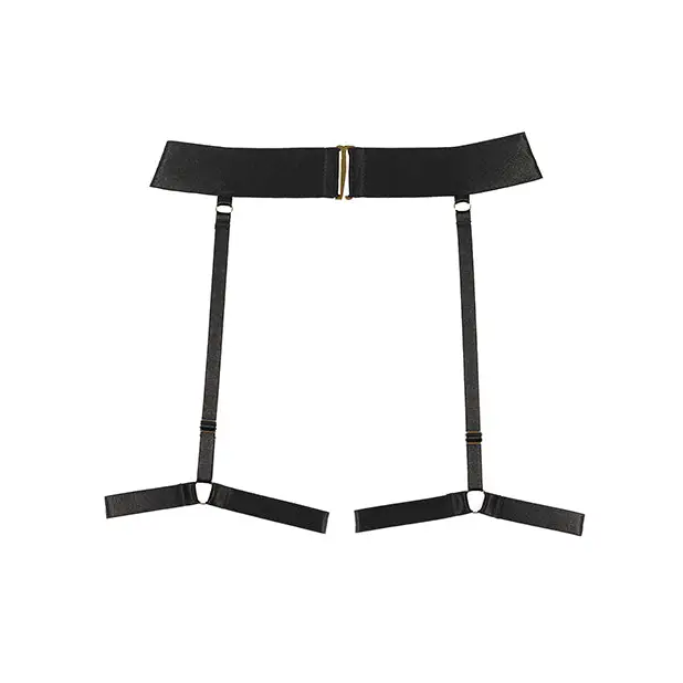 Adore Bombshell Garter Belt w/Leg Bands Black O/S - Lingerie - Packaged