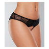 Adore Kiss Mesh & Lace Open Panty Black O/S - Lingerie - Packaged
