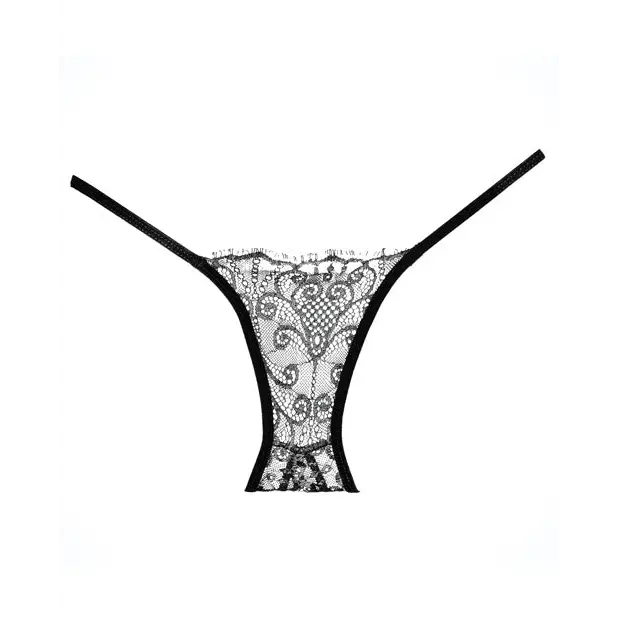 Adore Lace Enchanted Belle Panty Black O/S - Lingerie - Packaged