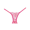 Adore Lace Enchanted Belle Panty Hot Pink O/S - Lingerie - Packaged