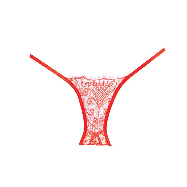Adore Lace Enchanted Belle Panty Red O/S - Lingerie - Packaged