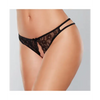 Adore Love Sick Open Lace Panty Black O/S - Lingerie - Packaged