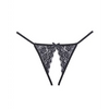 Adore Luv Web Strappy Open Front Panty Black O/S - Lingerie - Packaged