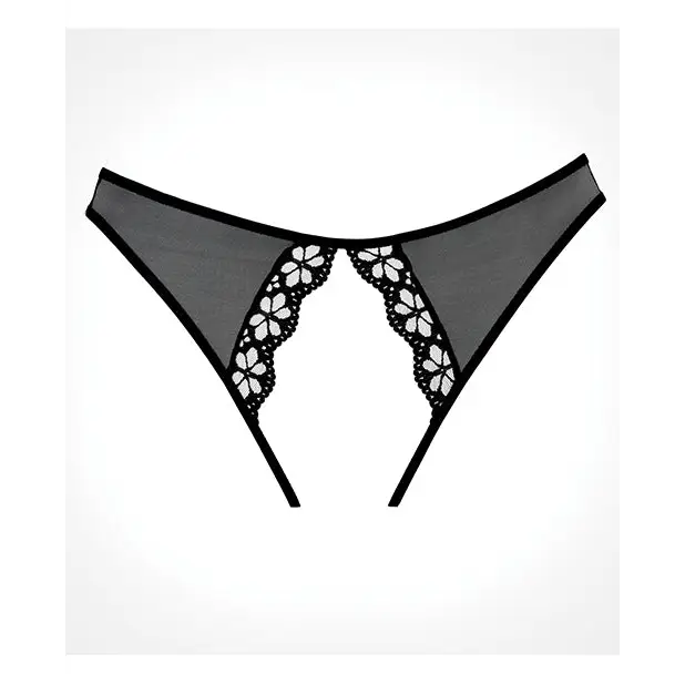 Adore Mirabelle Plum Panty Black O/S - Lingerie - Packaged