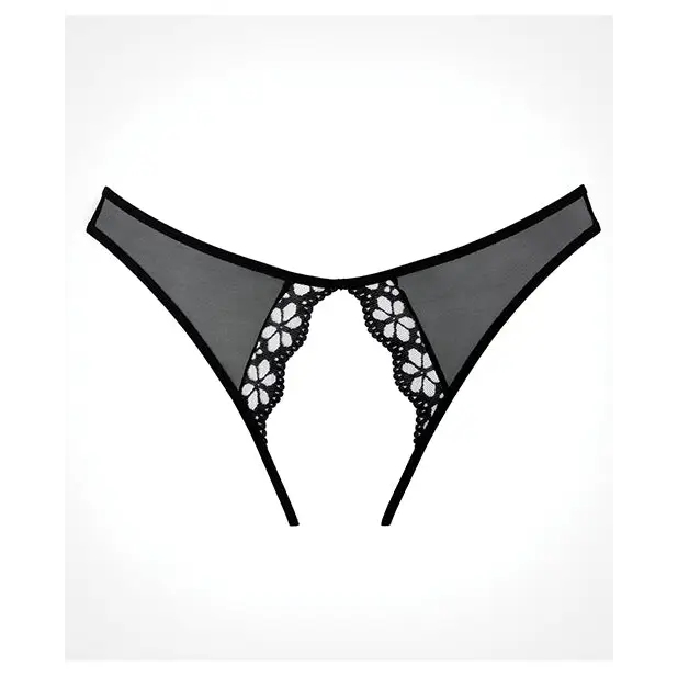 Adore Mirabelle Plum Panty Black O/S - Lingerie - Packaged