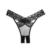 Adore Sheer & Lace Desire Panty Black O/S - Lingerie - Packaged
