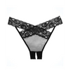 Adore Sheer & Lace Desire Panty Black O/S - Lingerie - Packaged