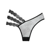 Adore Sheer & Lace Wild Orchid Panty Black O/S - Lingerie - Packaged