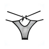Adore Sheer Naughty Vanilla Panty Black O/S - Lingerie - Packaged