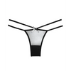 Adore Sheer Naughty Vanilla Panty Black O/S - Lingerie - Packaged