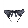 Adore Sheer Teaz Open Panty Black O/S - Lingerie - Packaged