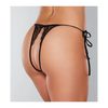 Adore Sugar Tie Side Open Lace Panty Black O/S - Lingerie - Packaged