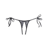 Adore Sugar Tie Side Open Lace Panty Black O/S - Lingerie - Packaged